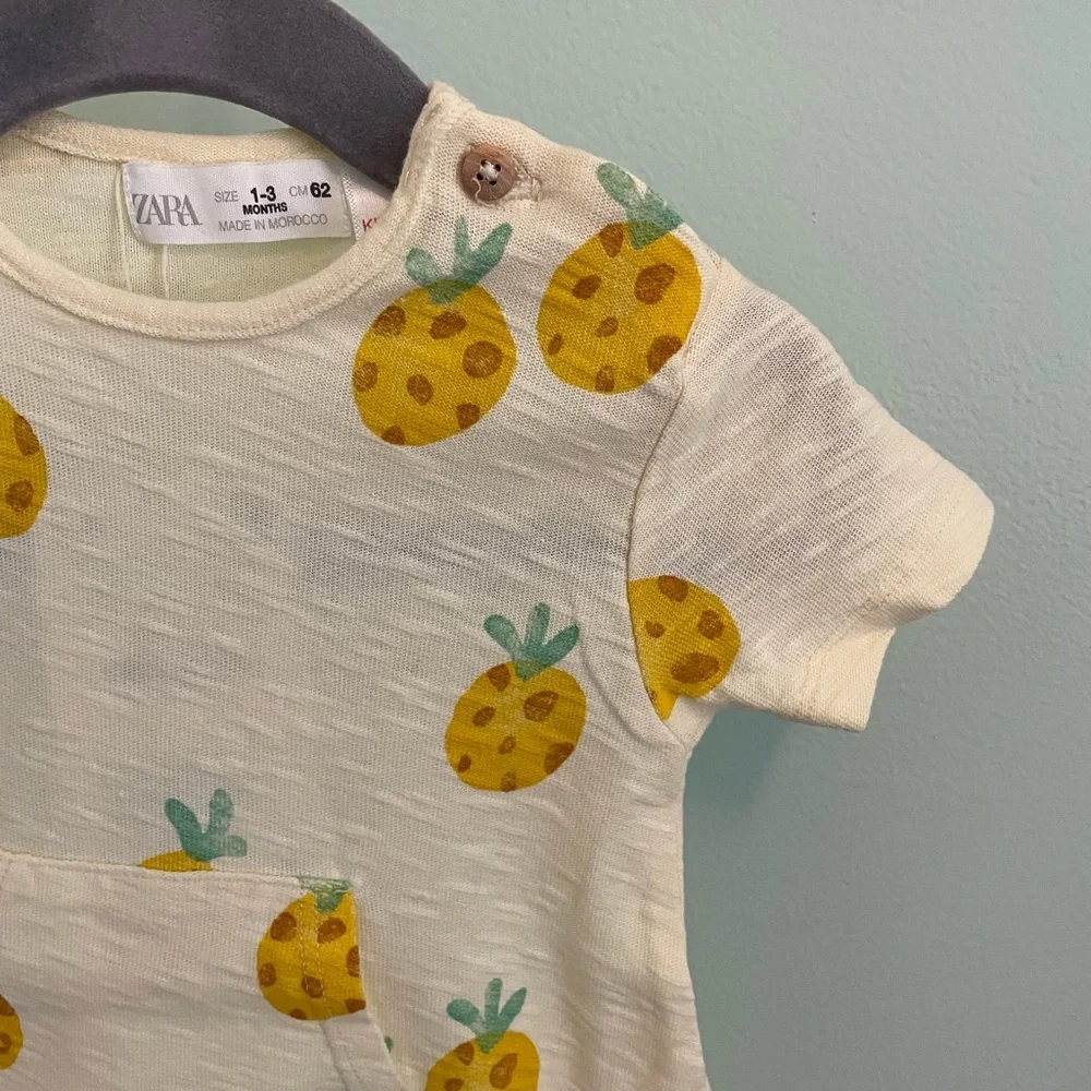 ZARA PINEAPPLE ROMPER - Picture 4 of 8